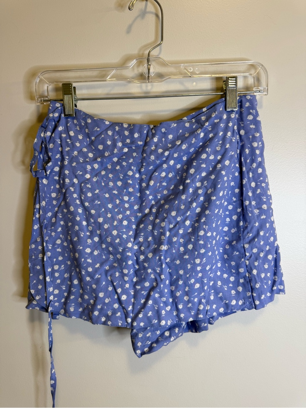 Blue with flowers skort